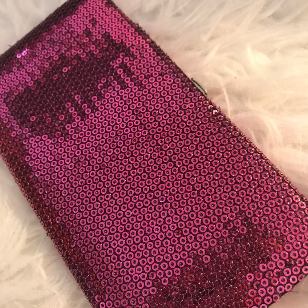 Pink Sequin Wallet